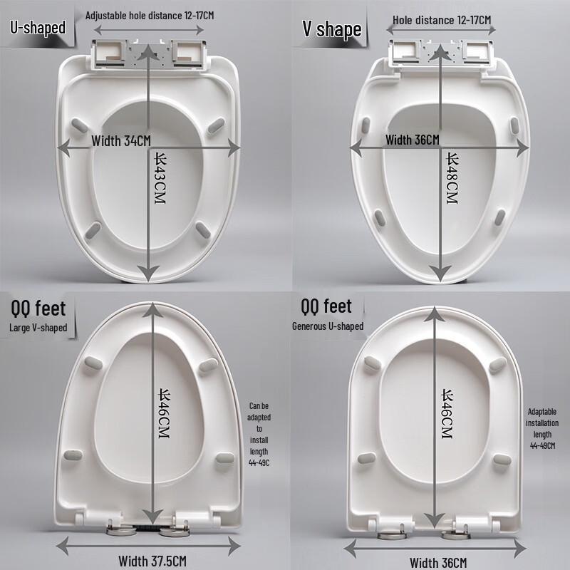 Miling Thickened Universal Antibacterial Toilet Seat
