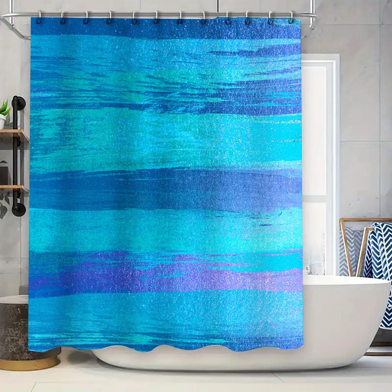 

Chinchilla Shower Curtain Animal Print Home Decor For Bathtub Or Kitchen Modern Waterproof Fabric In Various Sizes (Black With W W60H190(CM)-1 Pcs
