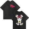 Dandadan Turbo Granny Anime Graphic T Shirts High Street Fashion Trend Vintage Washed Tshirt Men Women Casual Cotton Tshirts