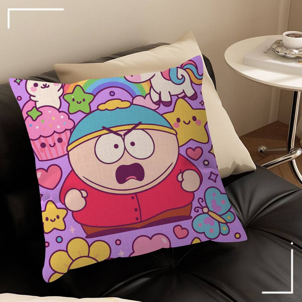 Cartoon S-South cute P-Park   Cushion Cover Decorative Pillow Sofa Home Decor case pillow cases