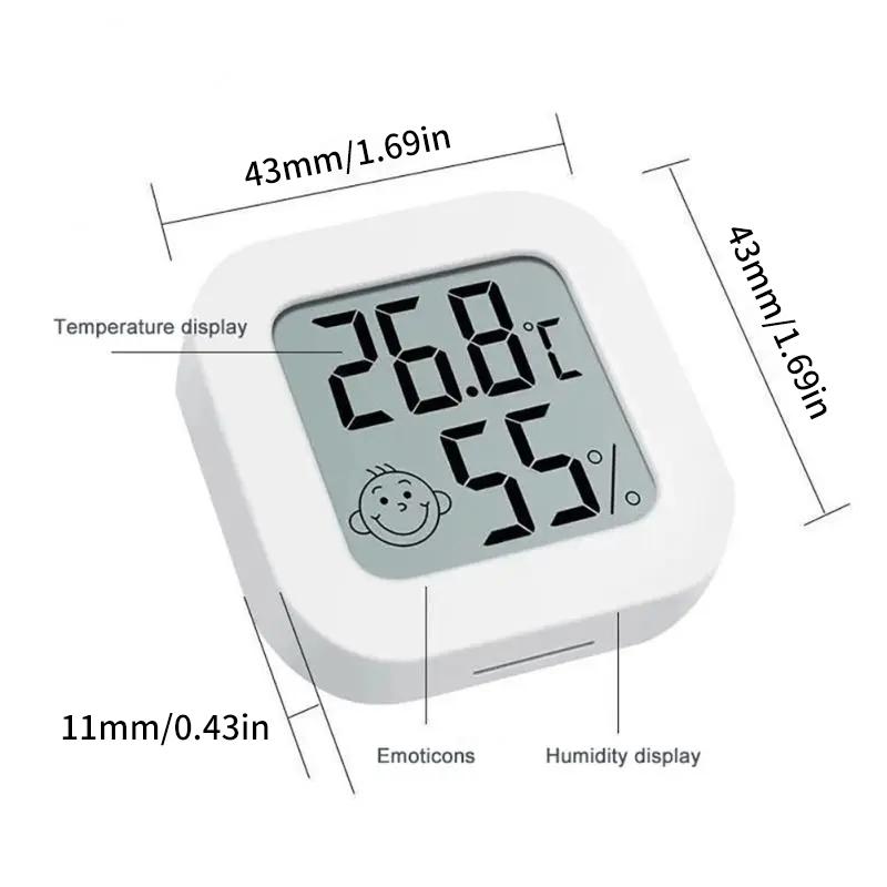LCD digitální teploměr vlhkoměr Vnitřní pokoj Elektronický měřič teploty Vlhkoměr Senzor Meteorologická stanice pro domácnost