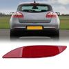 Rear Bumper Reflector Lens Promote Driving Safety Red Back Bumper Trim Reflector for MEGANE MK3 2008