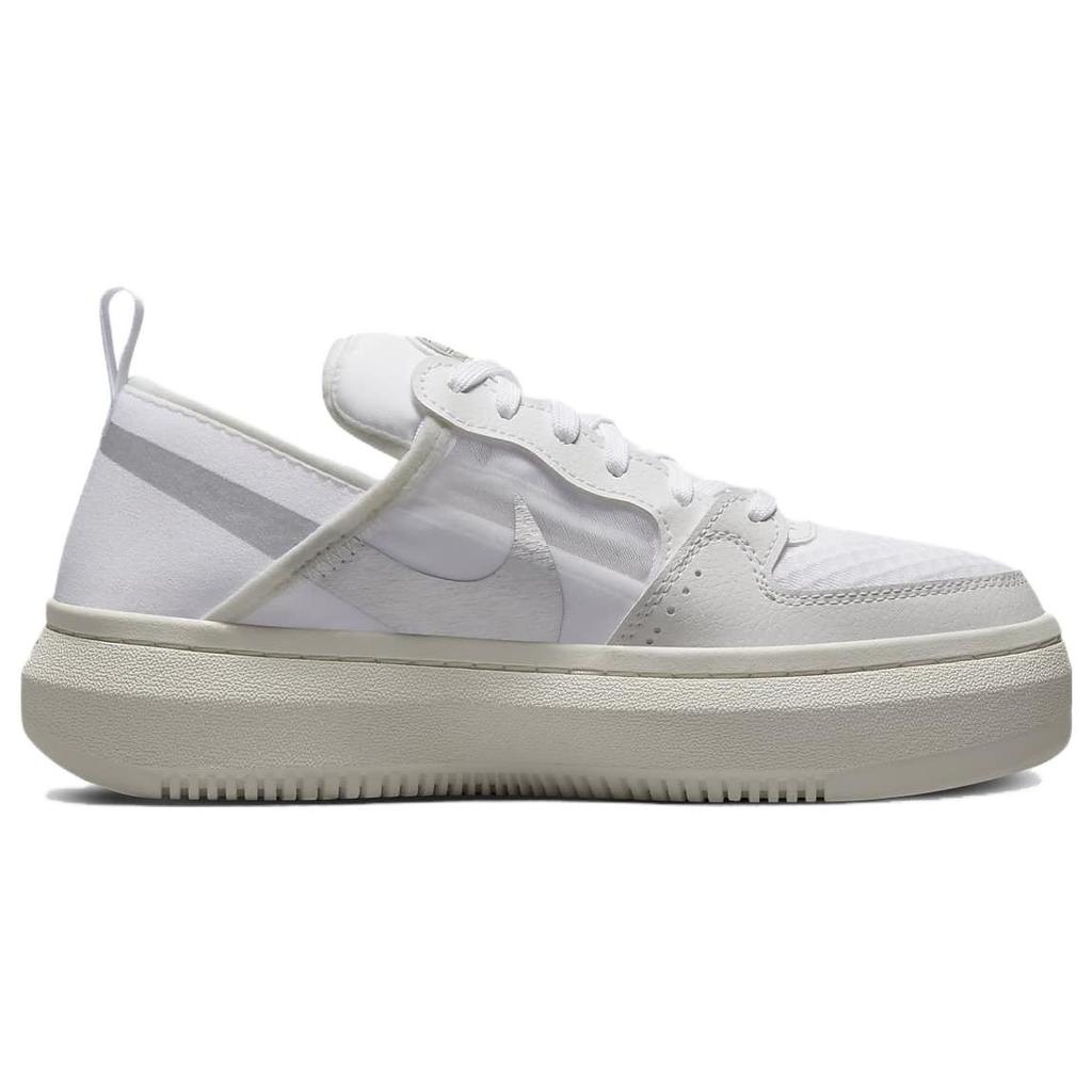 Nike Court Vision Alta White Metallic Silver Women Sneakers Sail CW6536-102