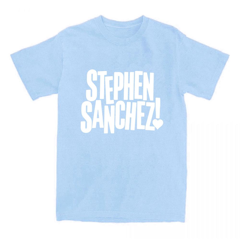 Exclamation Heart Logo T-Shirt Singer Stephen Sanchez Design Print Tshirts O-neck Short Sleeve Cotton Female Tees Graphic Merch