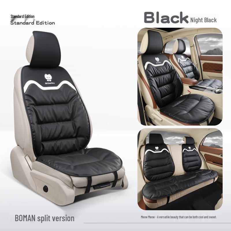 Napa Leather Car Seat Cushion - All-Season Cover for Mercedes-Benz, BMW, Tesla, Volkswagen