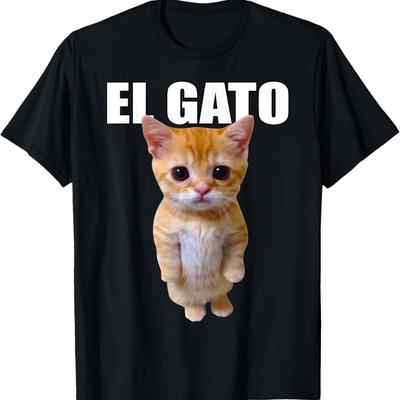 El Gato Meme Sad Crying Cat Munchkin Kitty Meme Trendy T-Shirt