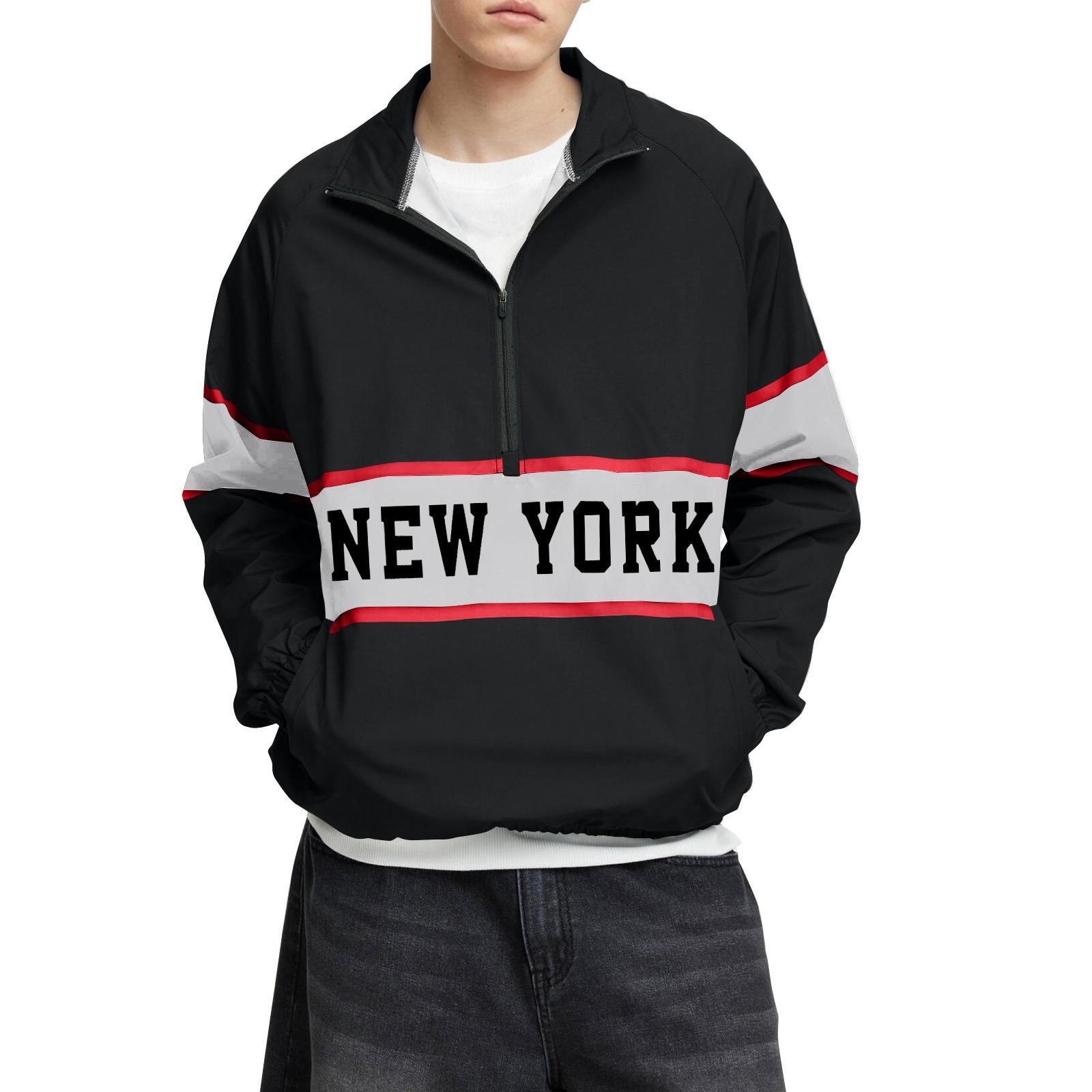 

Мужской зимний топ с цветными блоками, воротником-стойкой, полумолнией, рукавом реглан, длинным рукавом XXXXXXL чёрный