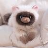 Yousheng Realistic Siamese Cat Plush Toy with Sound Lifelike Kitten Stuffed Animal Doll Meowing Interactive Cat Decor