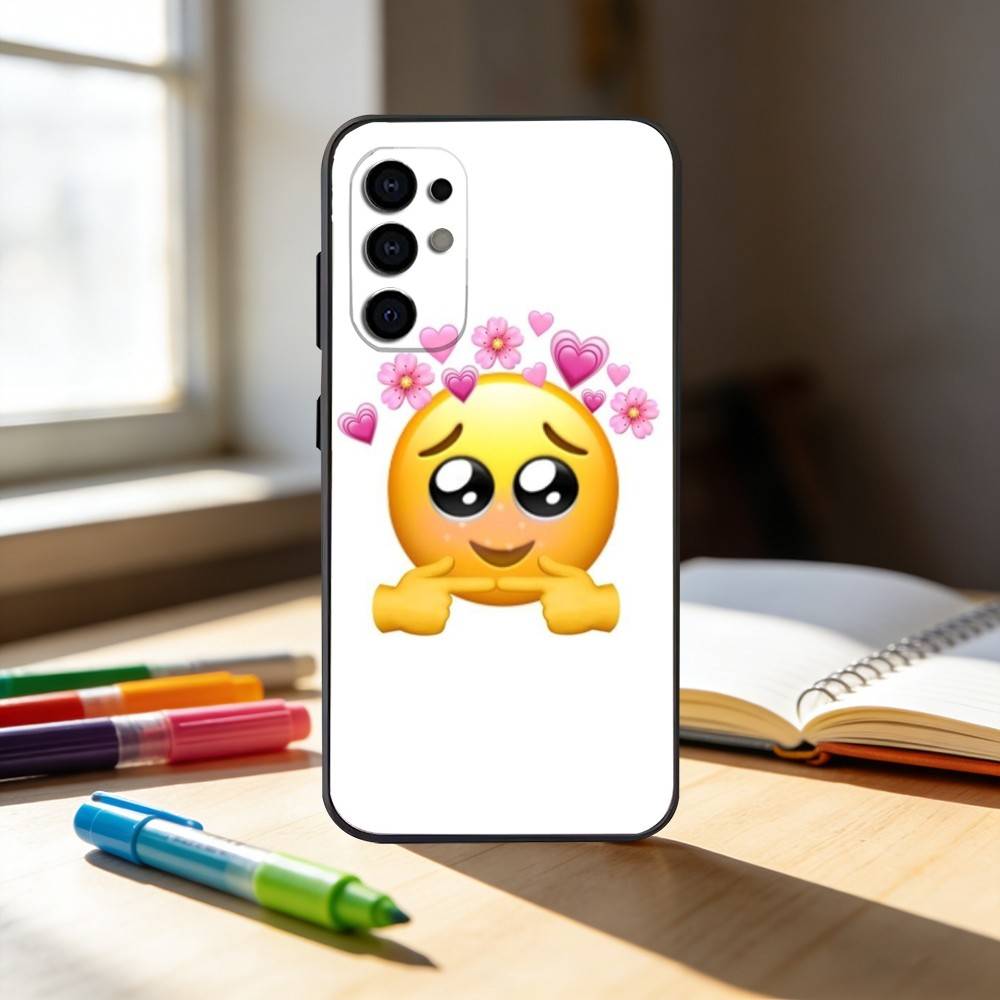 spring emojis  Phone Case For Samsung S25,S24,S21,S22,S23,S30,Ultra,S20,Plus,Fe,Note,10,9,5G Black Cover