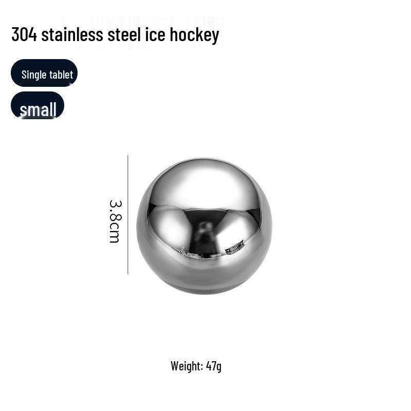 Stainless Steel Whiskey Chilling Stones, Quick Freeze, 38/55mm, Perfect for Ice Hockey Fans and Bar Use