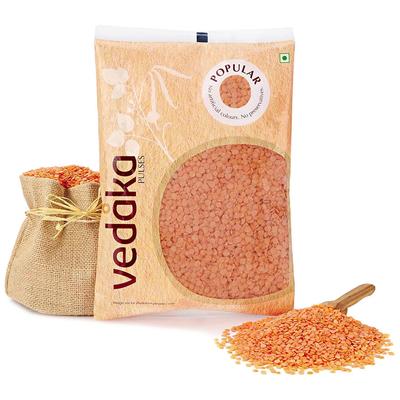 Vedaka Popular Red Masoor Dal Split, 500 g