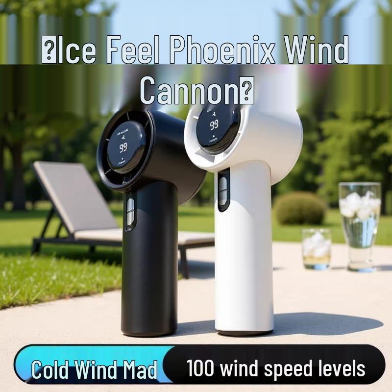N638 High-Speed USB Handheld Turbo Fan: Mini Portable Cooling with Strong Wind