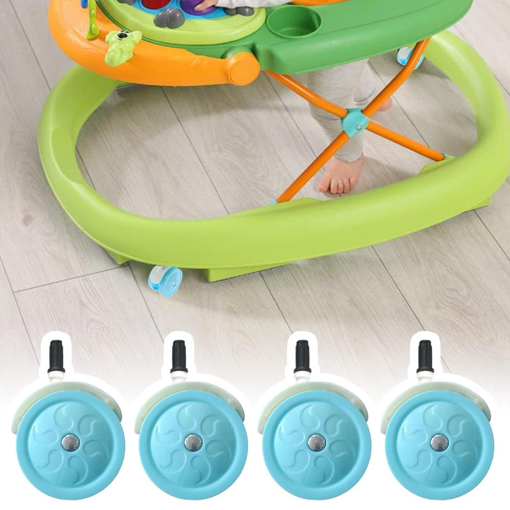 Ruote Per Passeggino Carrozzina Ruota Girevole 4 Pezzi Ruote Girevoli Per Passeggino Triciclo Per Bambini Deambulatore Soggiorno Esterno