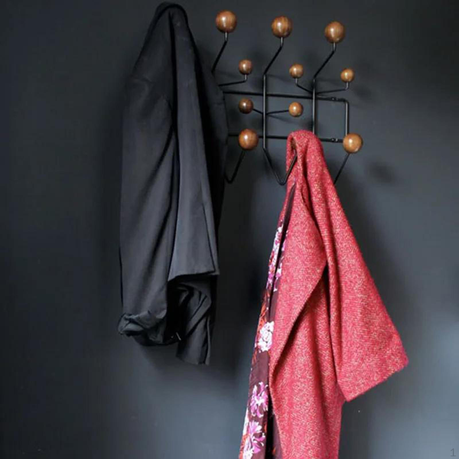 Wall Mounted Coat Rack Storage Clothes