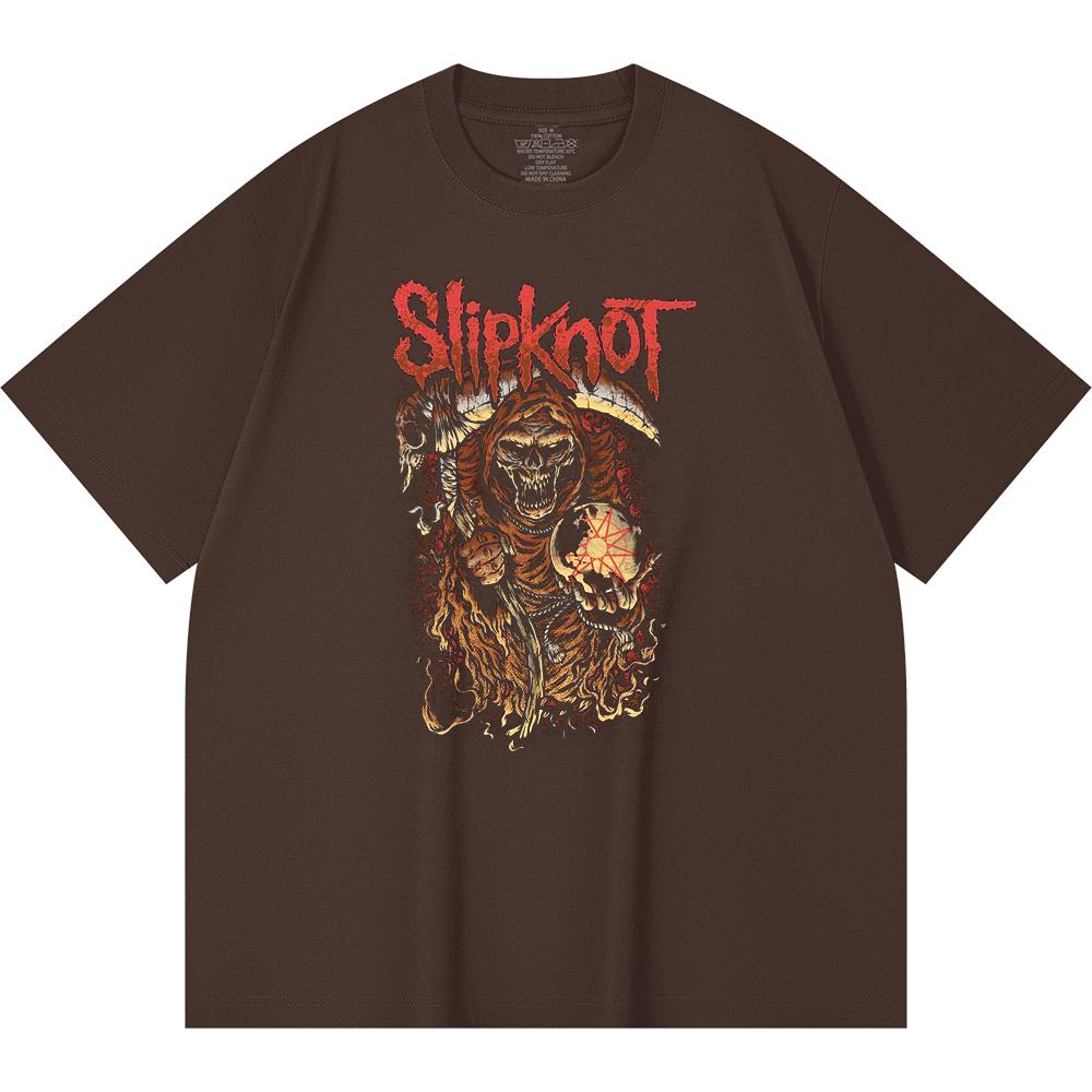 230 Gsm 100% Cotton Heavy Metal T-Shirt Rock Band Popular Music Print Unisex Heavy Cotton T Shirt