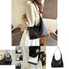 Chic Urban Simple Large Capacity Pu Leather Tote Bag For Women In Black And White