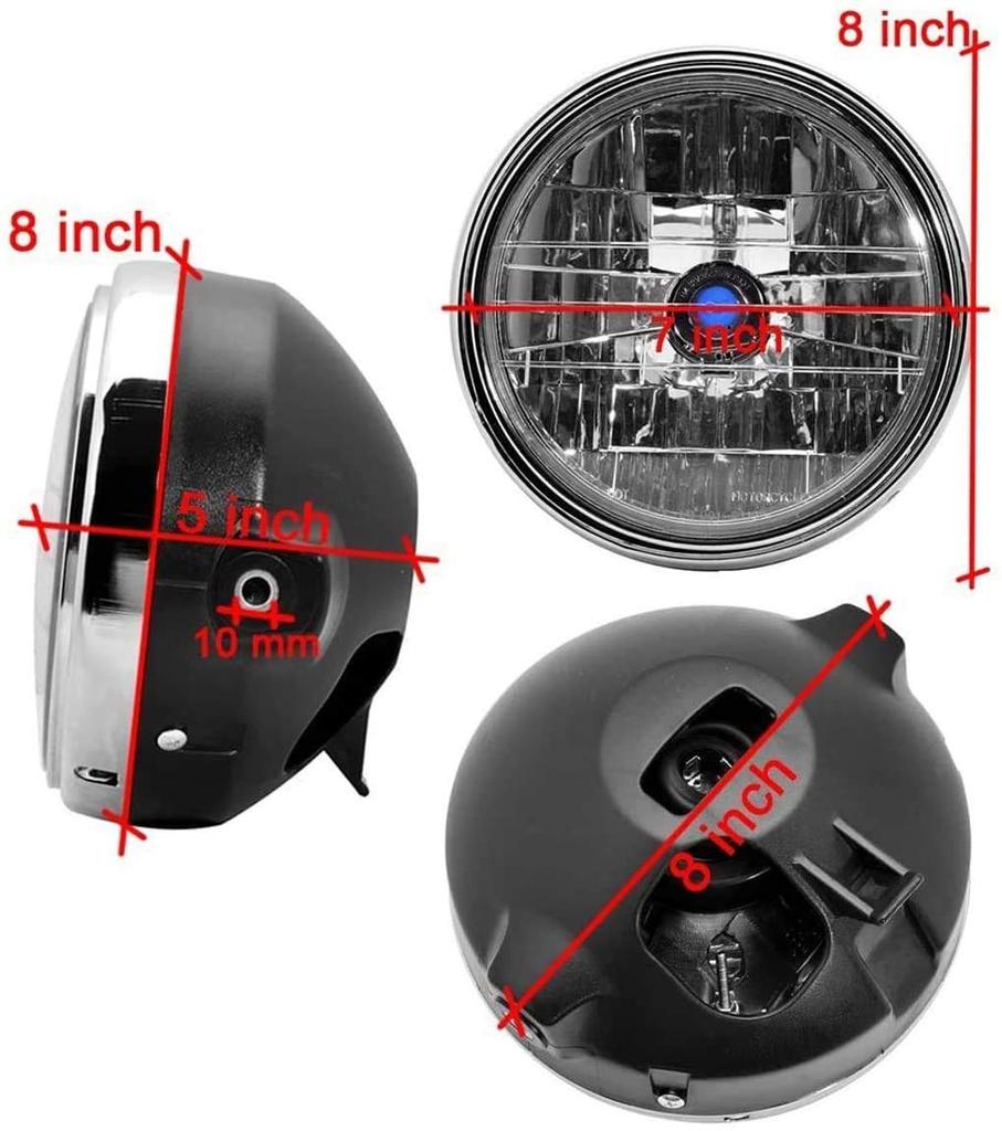 Szmsmy CB400SF Multi-Reflector Headlight Hornet 250 CBX400 VTR250 Jade CB250F General Purpose
