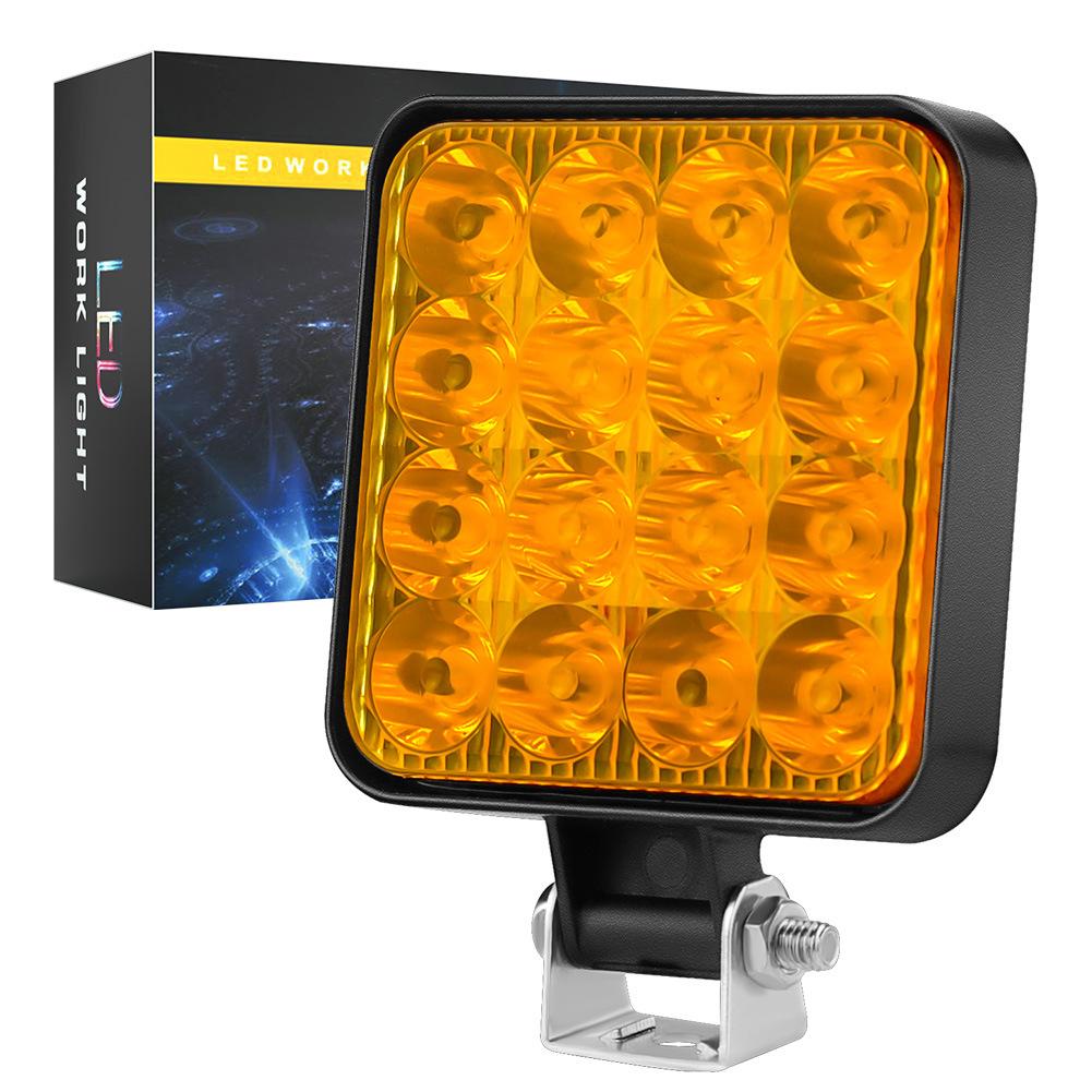 48W Car Work Light 12V Daytime Running Light Bar Offroad Spotlight Signal Lamp For Jeep Truck 4X4 Car SUV ATV Barra LED Headligh