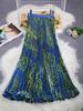 Japanese-Korean Chiffon Pleated High Waist Skirt - Comfortable, Casual, Slimming, Wide Hem Long Skirt