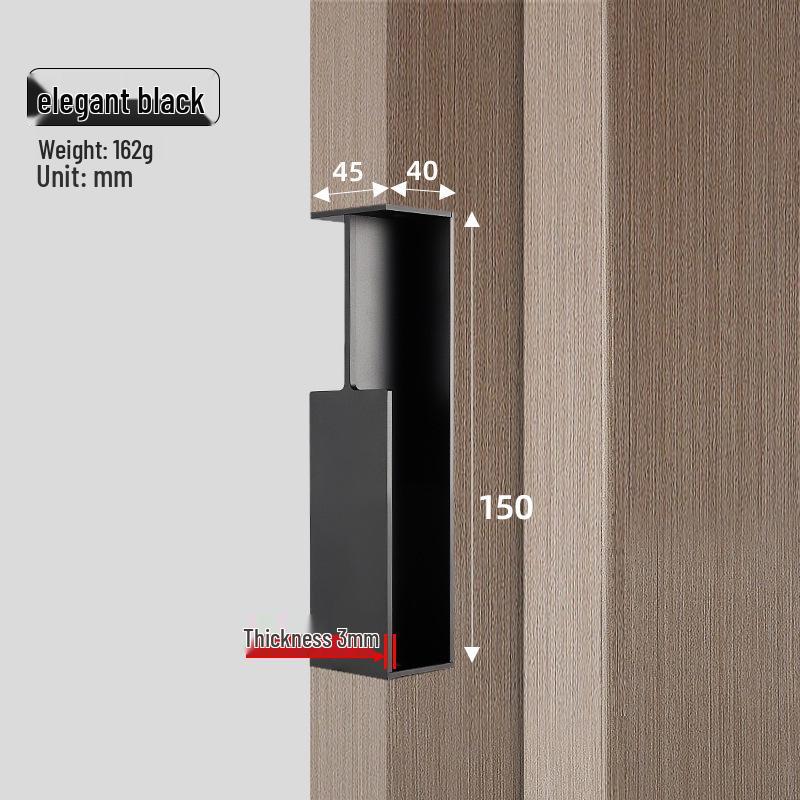 

Invisible Ghost Sliding Door Rail: Two-Way Buffer for Bedroom, Bathroom, Kitchen