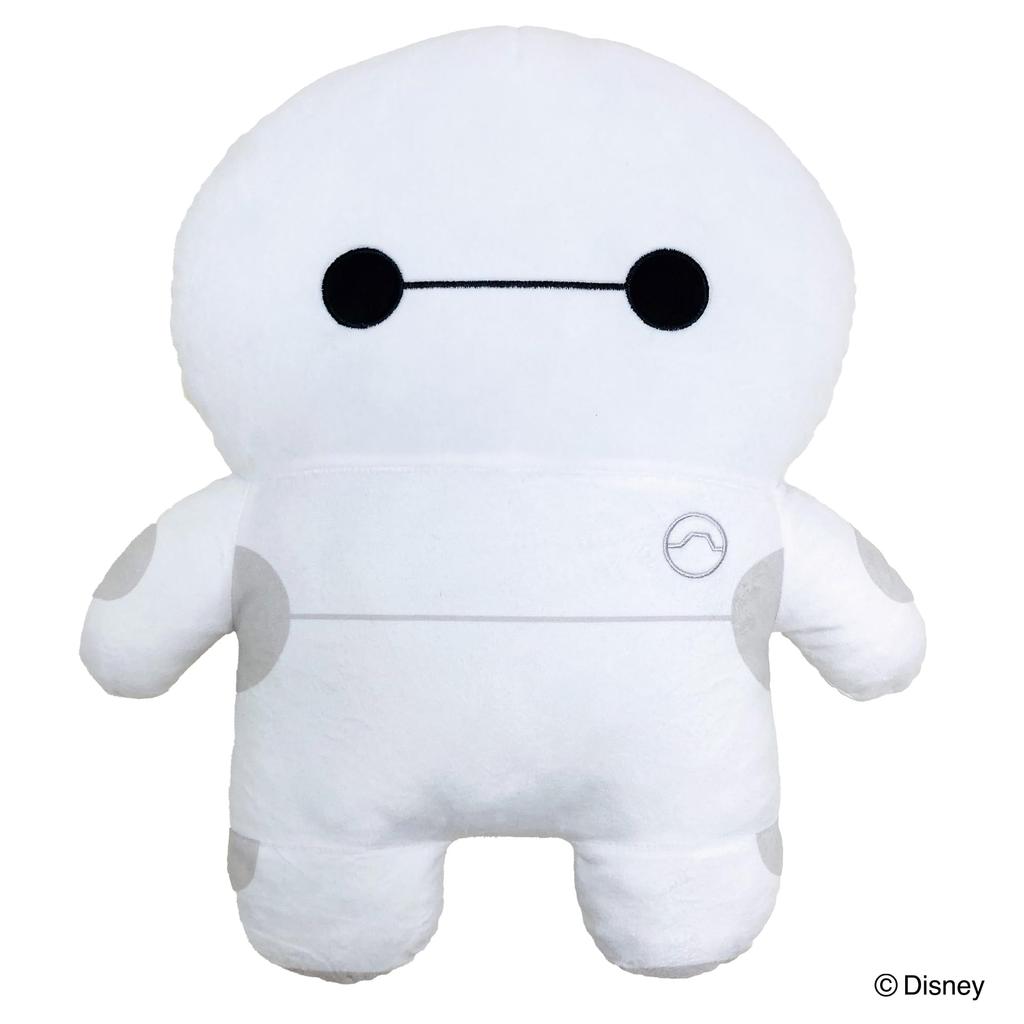 MORIPiLO Disney Baymax Hugging Pillow Microfiber Plush Nap Disney by Morishita Pillows (Flat Pillow) - Skin-friendly Fabric, Toy, Pillow, White,