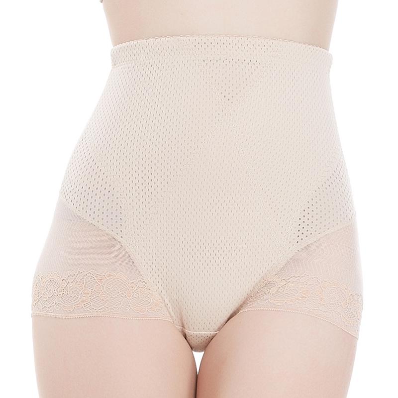 Buy XY Womens Abdomen Underwear Shapewear Lace High Waist Cotton Panty