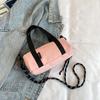 Torba na poduszkę o dużej pojemności Jednokolorowa torba na ramię Elegancka nylonowa torba crossbody Zakupy