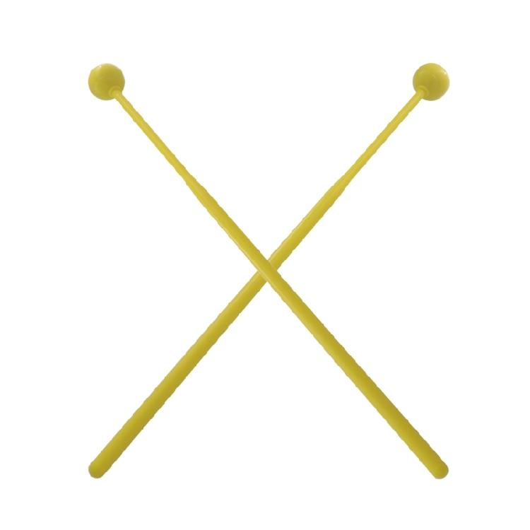 2Pcs Plastic Handle Percussion Instrument Accessories Mallets Beginners Training