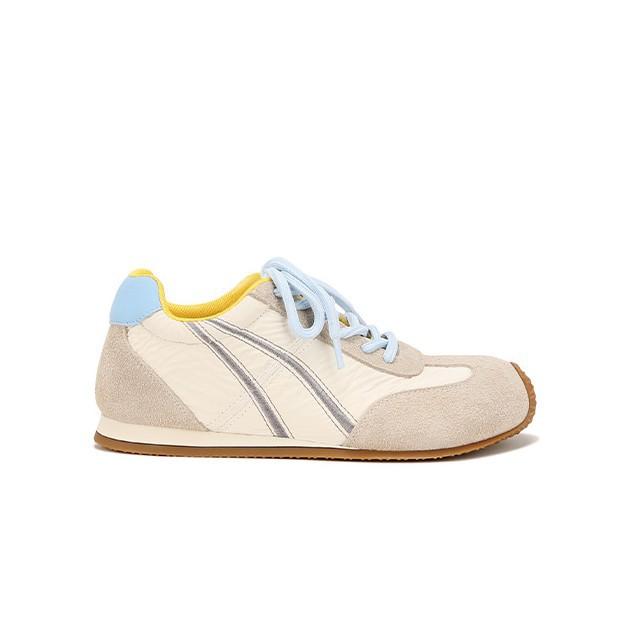 

Версия из коровьей кожи~ Макаронная цветовая гамма весенне-осенние повседневные спортивные туфли на шнуровке с косой подошвой и скрытой танкеткой, туфли Форреста Гампа, немецкий тр 40