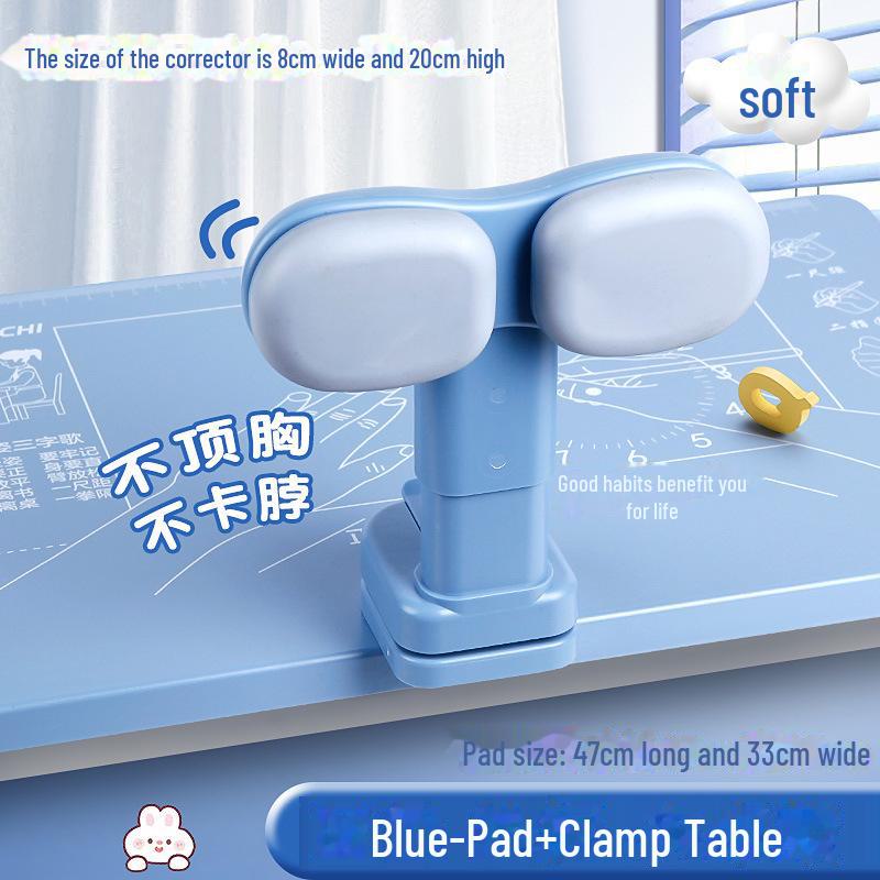 Student Writing Pad with Posture Correction and Adjustable Desktop Bracket