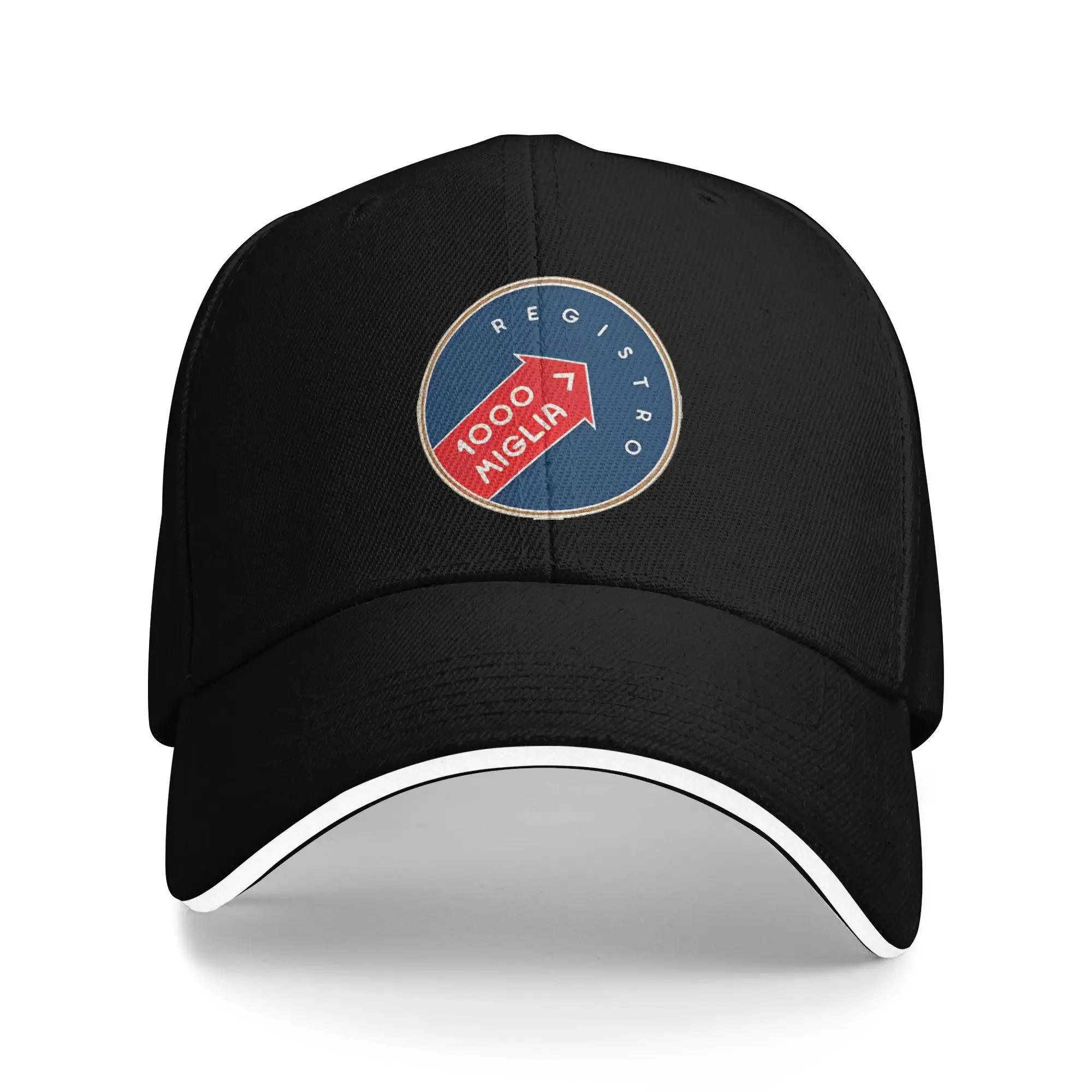 

1000 MIGLIA Логотип Гоночная Кепка-Сэндвич для Взрослых, Для улицы, Бейсболка Кепка Дышащая Snapback Кепки Кепки для Гольфа Летние Кепки as show
