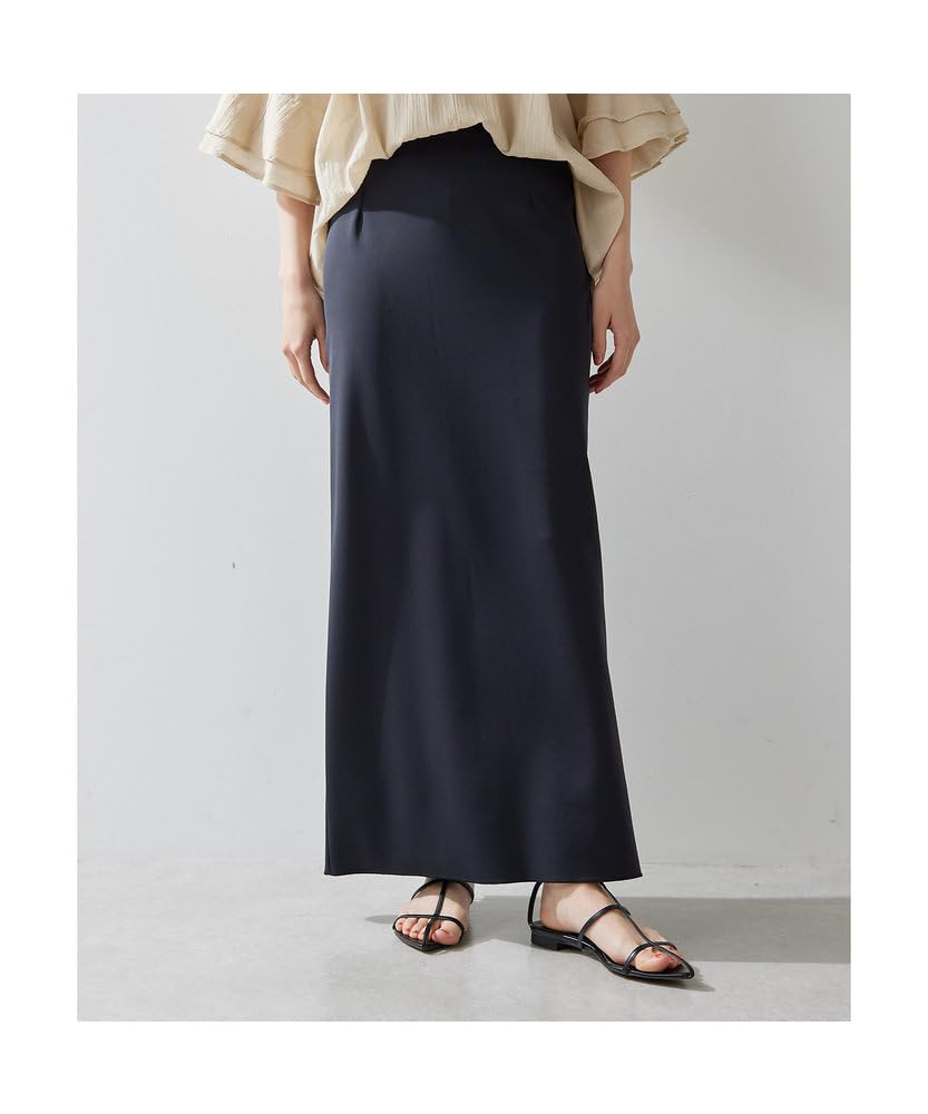 Whim Gazette Jersey Long Skirt Size Black I-Line (WGZ1041501A0002), S,