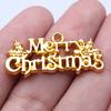 20 Stück Frohe Weihnachten Anhänger Charms - Dekoration für DIY Schmuckherstellung, Halsketten, Armbänder, Ohrringe, Schlüsselanhänger, Weihnachtsschmuck