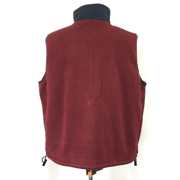 KENSHO ABE SPORTS Fleeceweste mit Reißverschluss Weinrot Größe 5 L XL Japan(GEBRAUCHT)