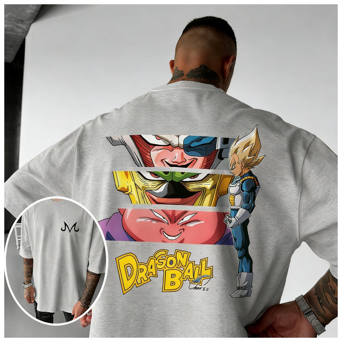 ZX Anime Dragon Ball Wukong Beijita Demons Buo Printed Cotton Short Sleeved Tshirt Mens Top Trendy 4XL