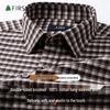Chemise Décontractée à Carreaux Manches Longues 100% Coton pour Homme FIRS
