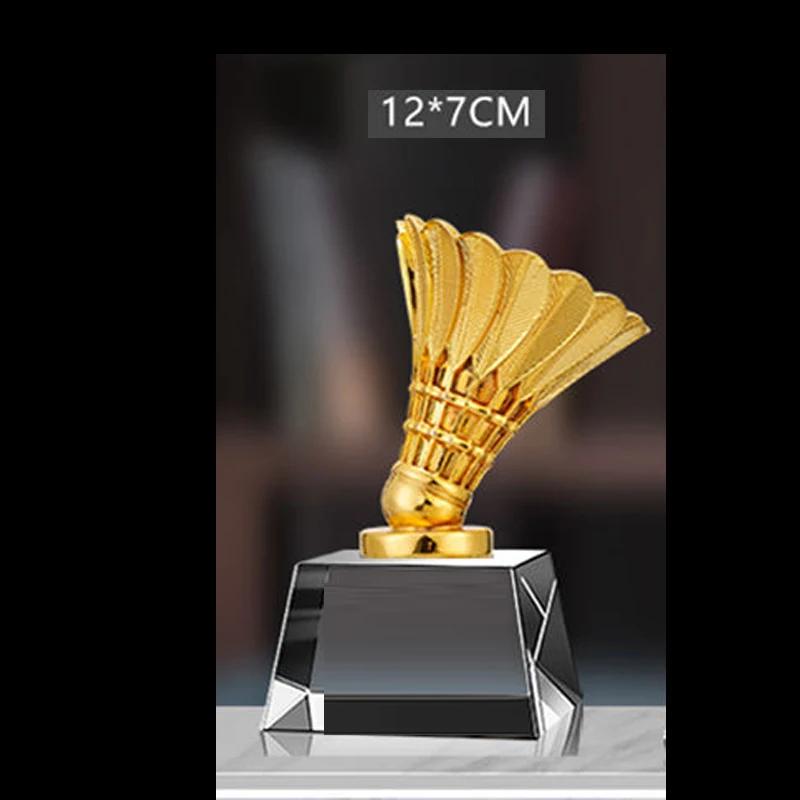 

Customized Sports Badminton Lettering Metal and Resin Trophy, Custom Celebration Gift, Creative Medal, Competition Souvenir, 1Pc