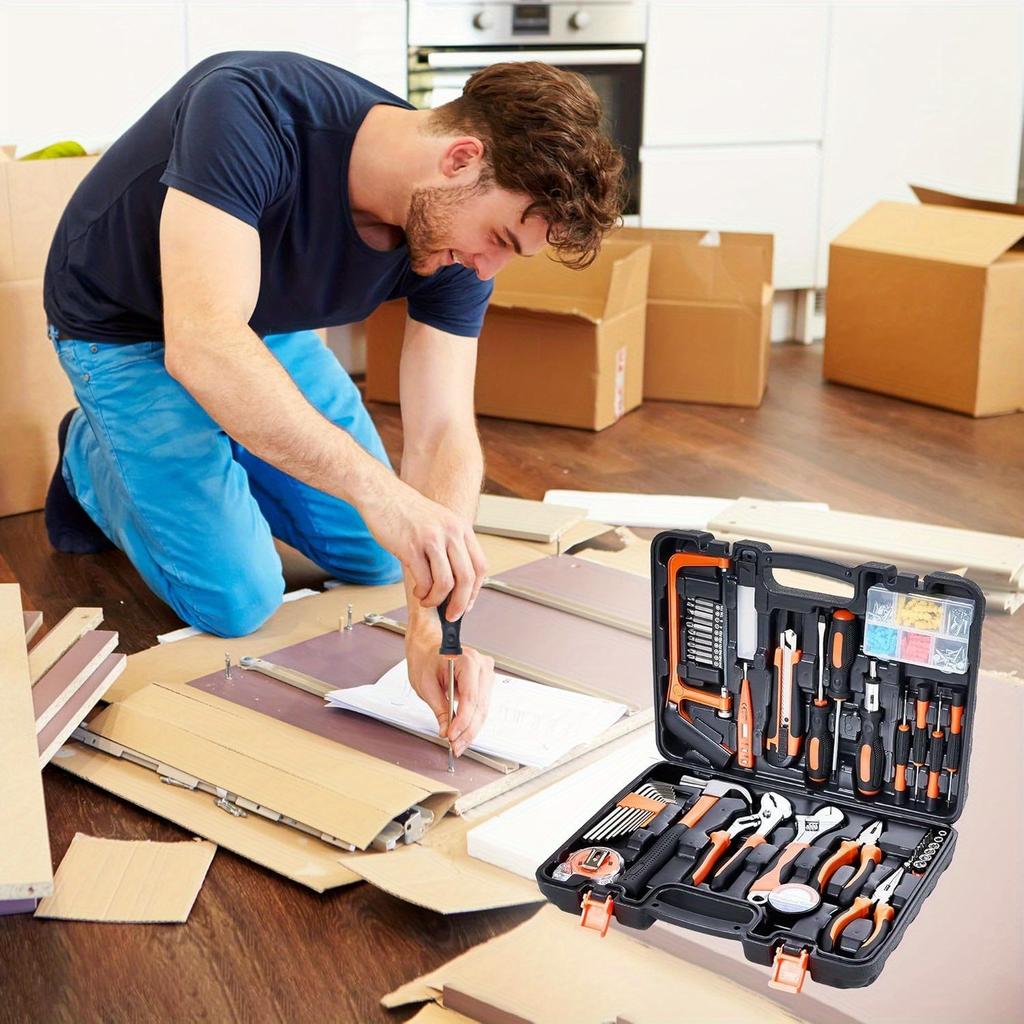 Fix Everything In Your Home & Car: 160-Piece Pro Tool Kit with Storage Case