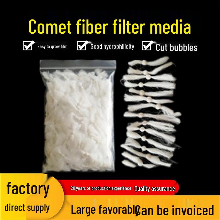 

Comet-Type Fiber Filter Media for Gas, Wastewater Treatment, and Oil Removal