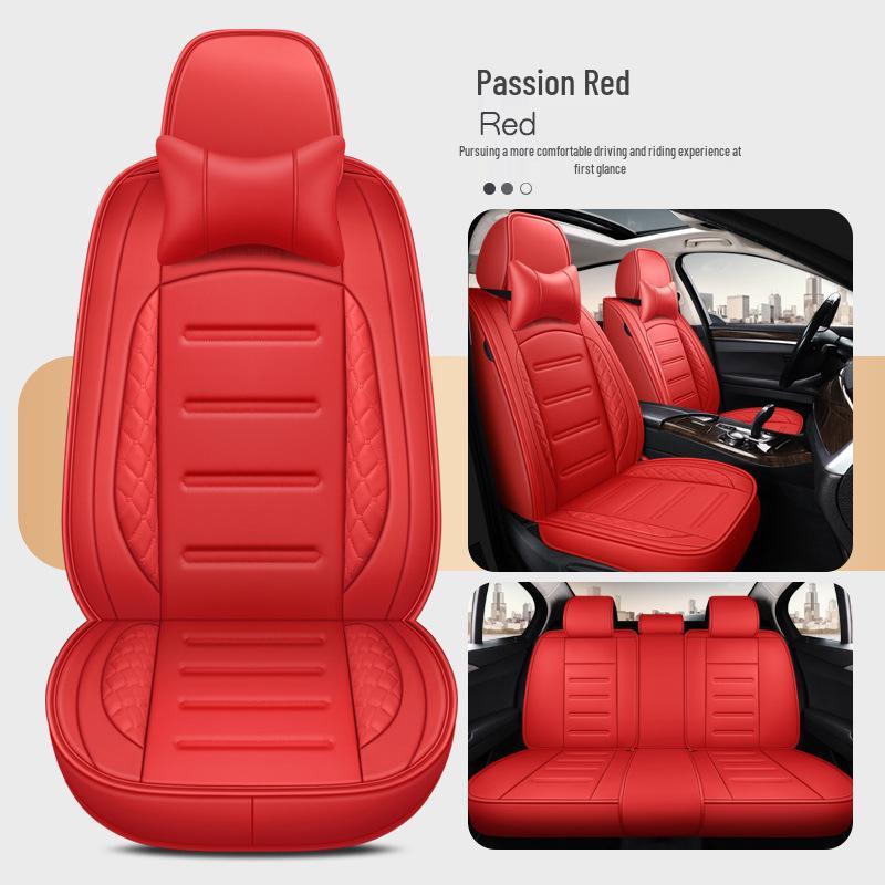 All-Season Universal Leather Car Seat Cushion Cover