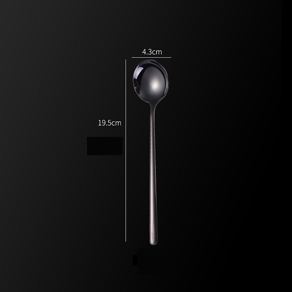 Tableware Dinnerware Spoons Chopsticks Stainless Steel Soup Spoon for Student Home Kitchen Office