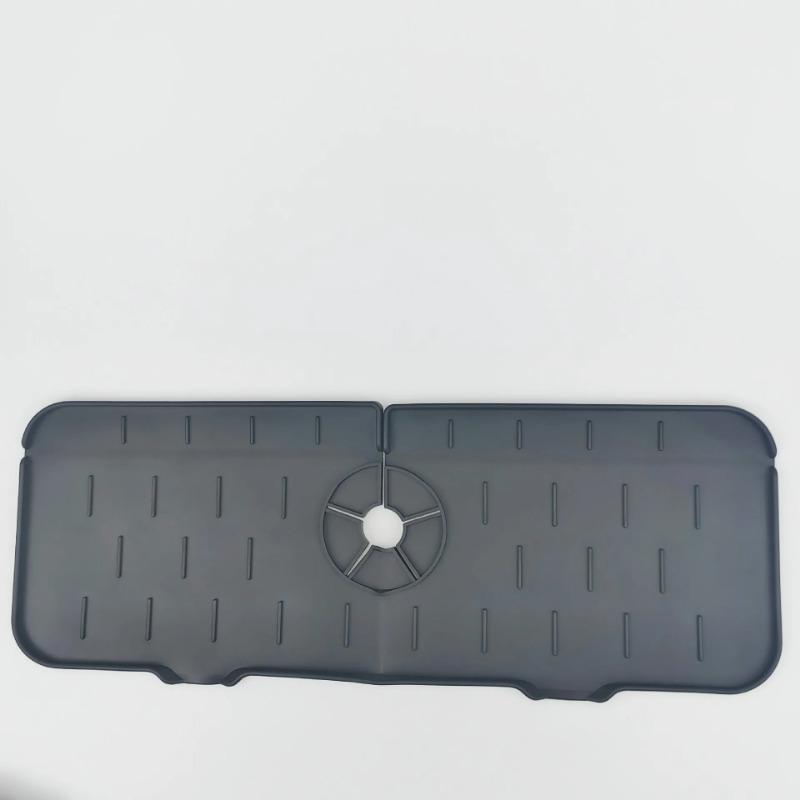Kitchen Gadgets Silicone Faucet Absorbent Pad Shelf Sink Splash Catcher Countertop Protective Mat Bathroom Drain Mat Acceesories