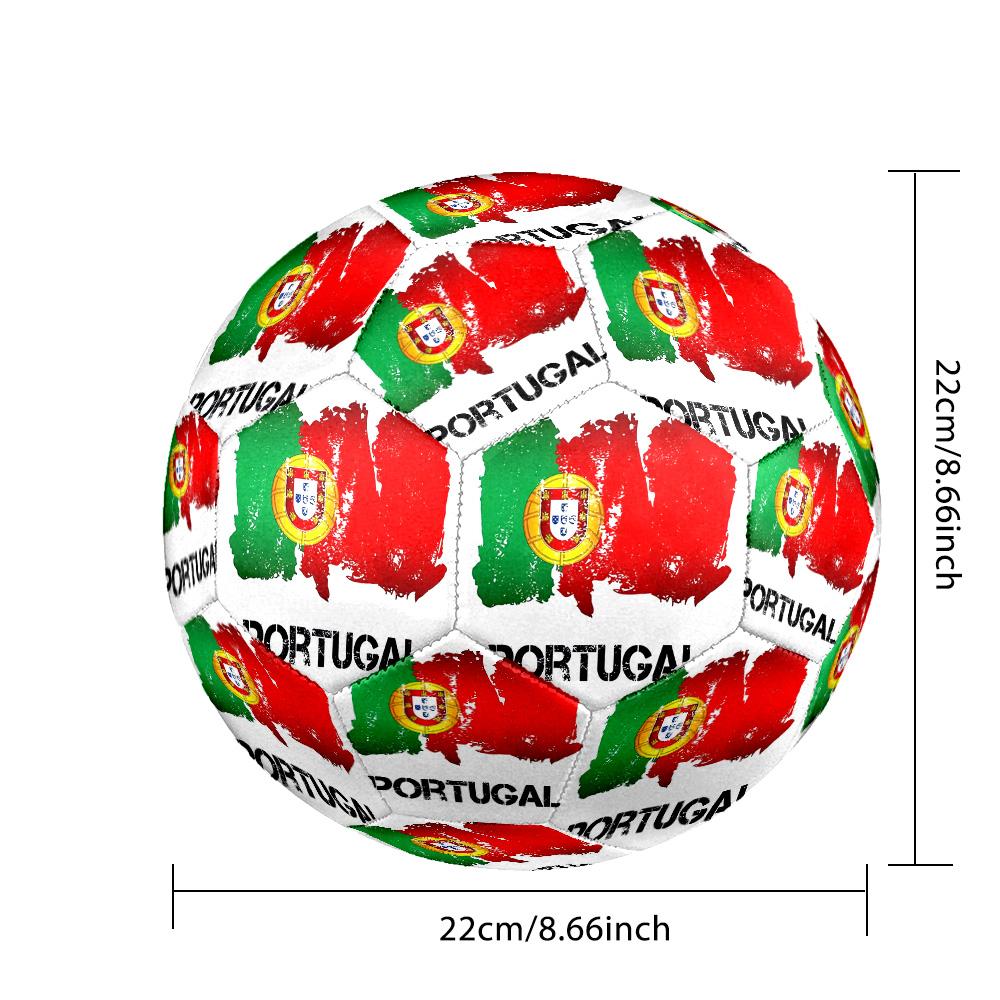 Portugal national football team Theme soccer ball Size 5 Soccer Ball Soft Touch Professional Training Football for Outdoor Sports