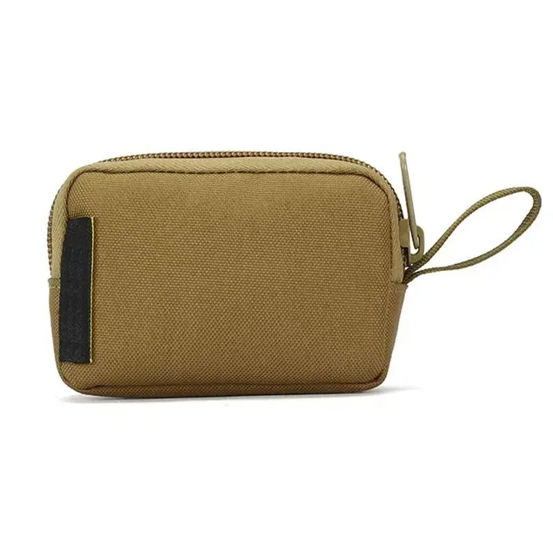 Portable Waterproof Edc Pouch Hunting Outdoor Waist Bag Nylon Tactical Mini Wallet Card Bag Small Pocket Key Pouch Money Bag