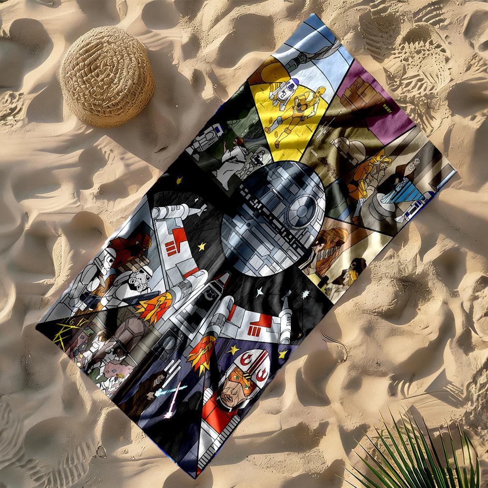 Star Wars Beach Towel Soft Durable Quick-Dry Comfortable Lightweight Portable for Swimming,Beach,Camping, Travel, Beach Accessories,Gym