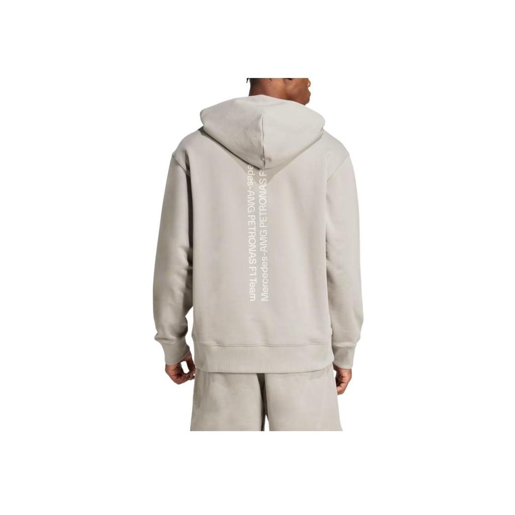 Adidas X Mercedes-Amg Petronas F1 Team Ss25 Solid Color Fashionable Long Sleeve Sweatshirt Men sweatshirt Beige JW3081