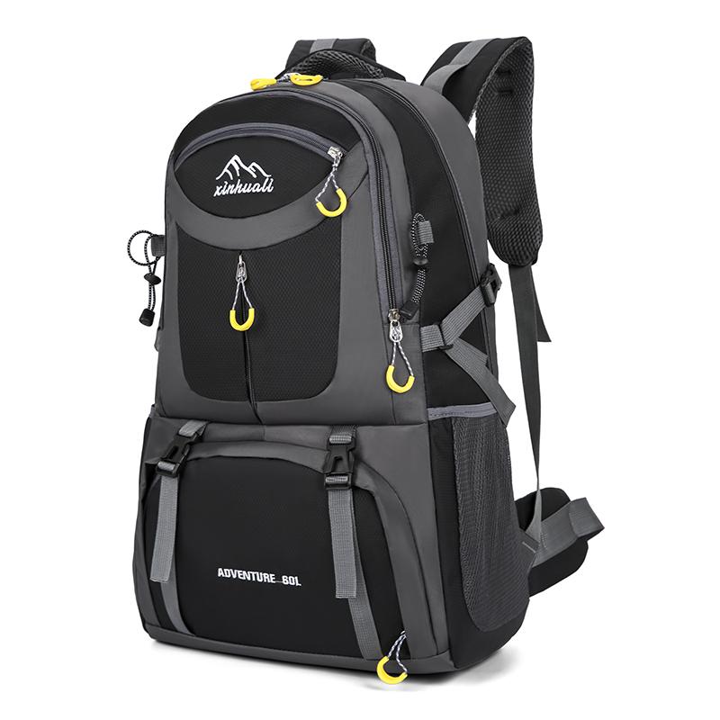 Outdoor Hiking Bag Hiking Men's and Women's 60L Large-capacity Backpack Fashion Leisure Travel Backpack Lightweight Sports Bag