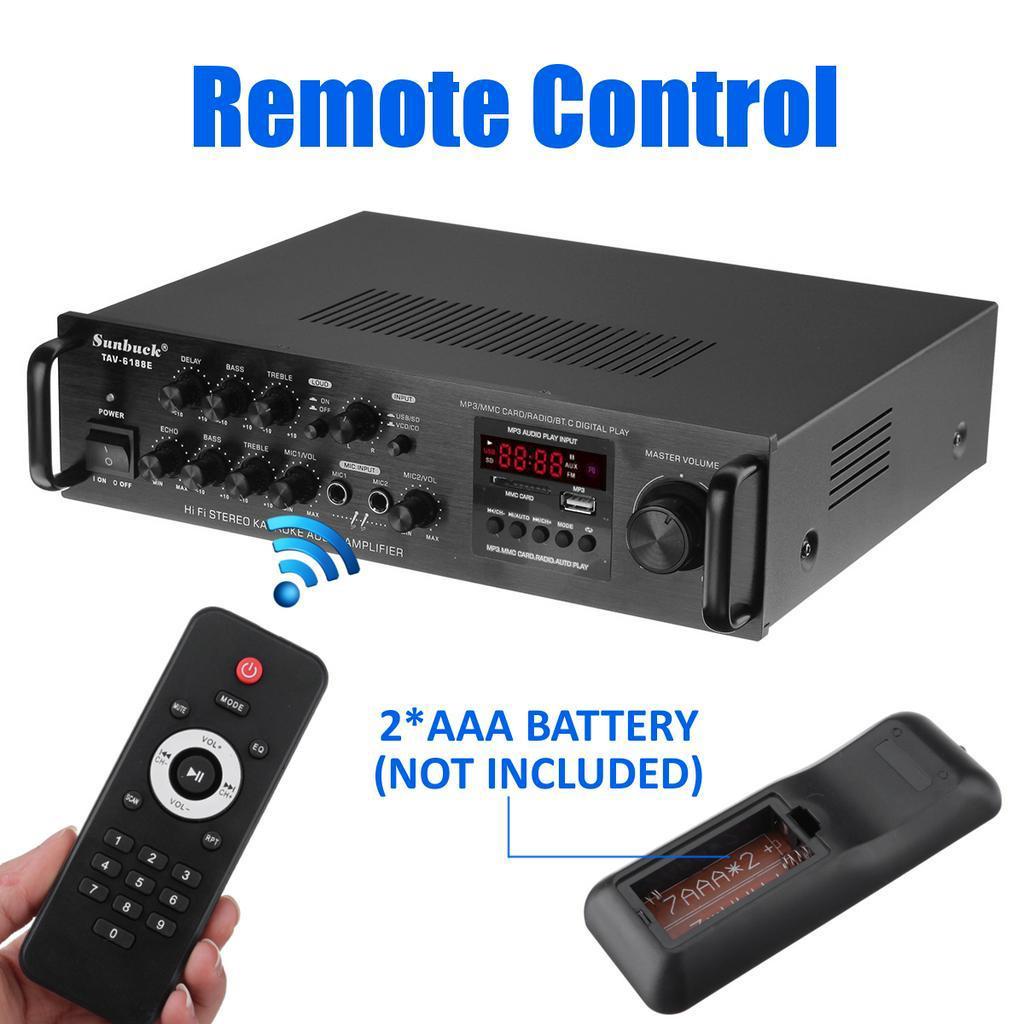 2000W 5 Channel LED Digital Karaoke amplificador audio Home Cinema Home Theater Amplifiers bluetooth HiFi Stereo Amplifier