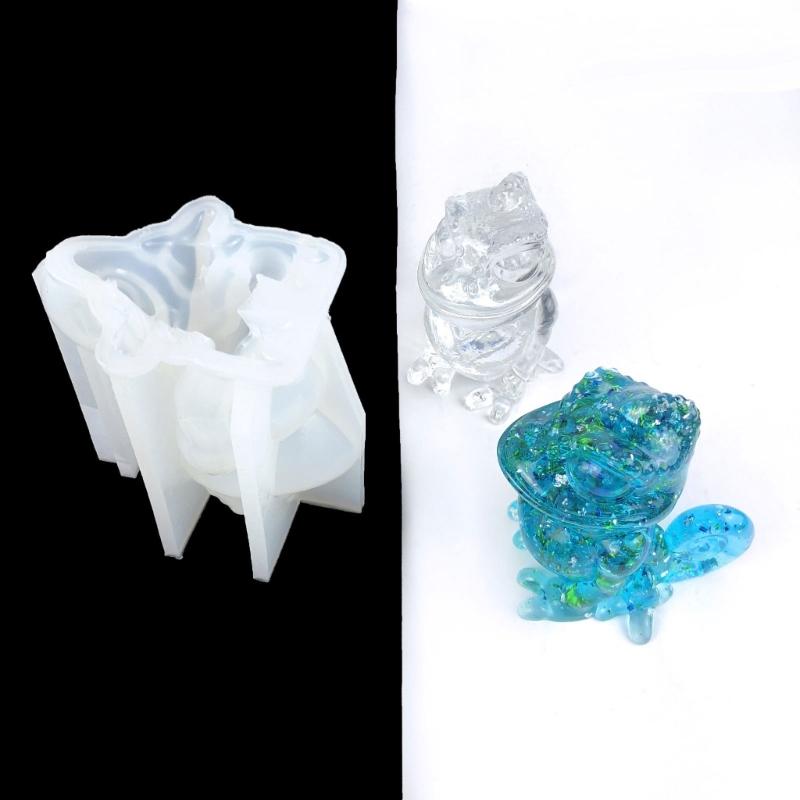 Epoxy Resin Mold 3D Lizards Clay Silicone Molds DIY for Handmade Jewelry and Desserts Candy Soap Making