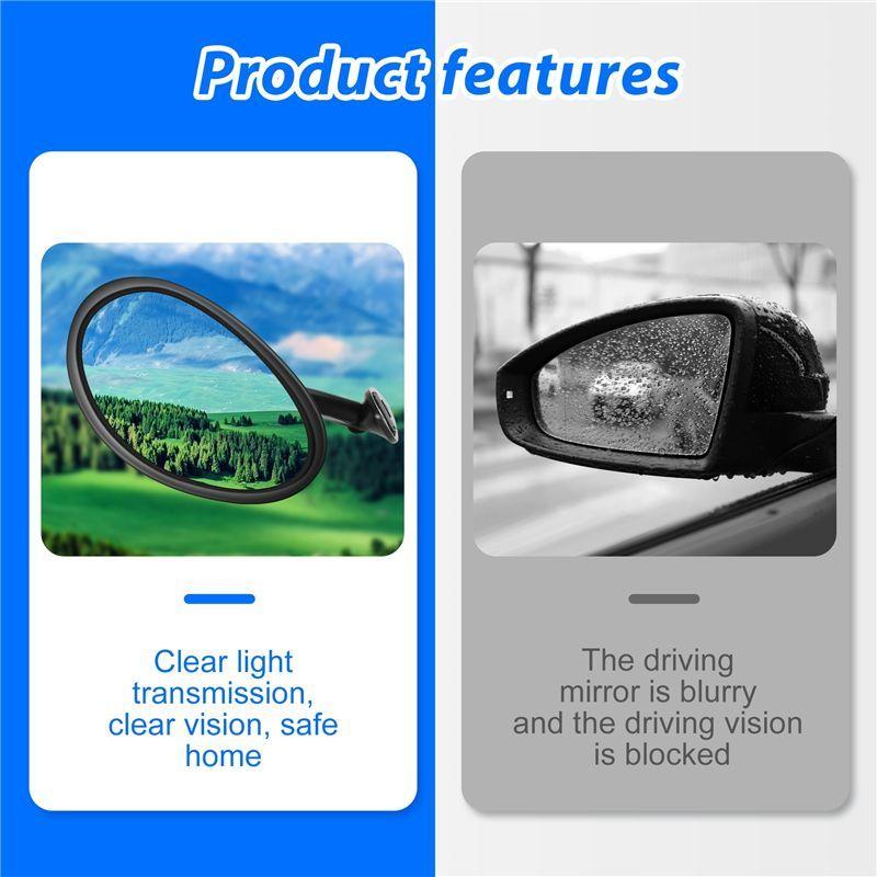 AA92-California Style Left & Right Car Classic Retro Door Wing Side Mirror Rearview Vintage Matte Universal Black